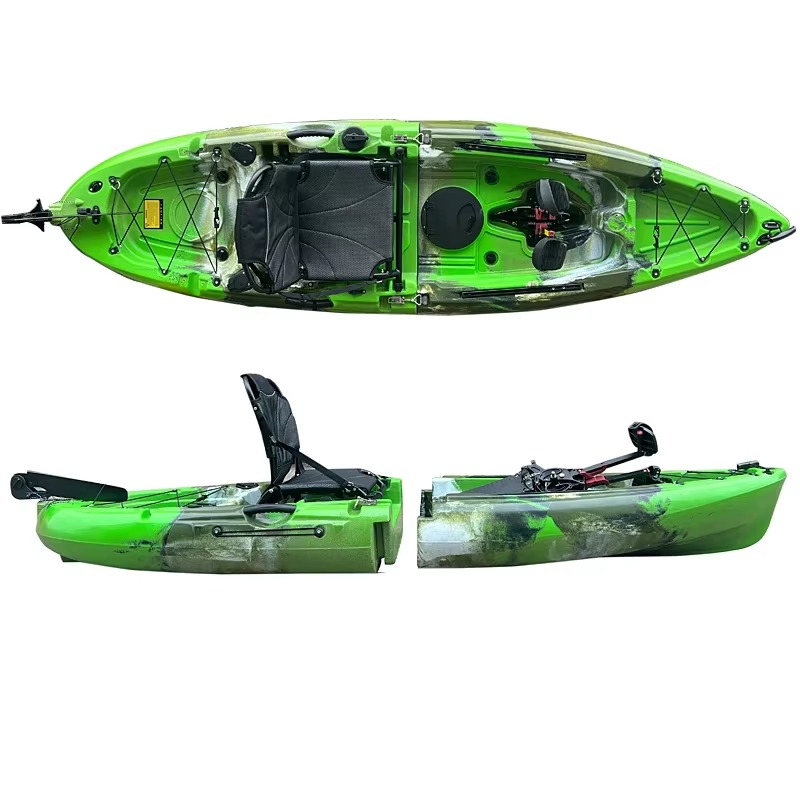 10FT وحدات الدفع دواسة تعمل با - مراجعة Fishing Kayak Pedal Drive وسعره