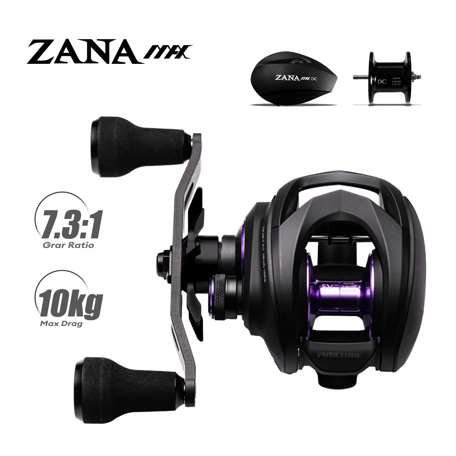 بكرة صيد PURELURE ZANA MAX 10K - مراجعة Abu Garcia Reel Max وسعره