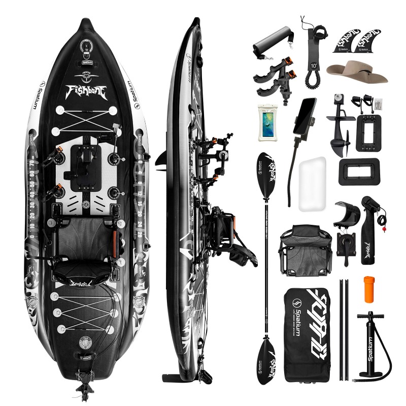 قارب كاياك قابل للنفخ من سباتي - مراجعة Fishing Kayak Pedal Drive وسعره