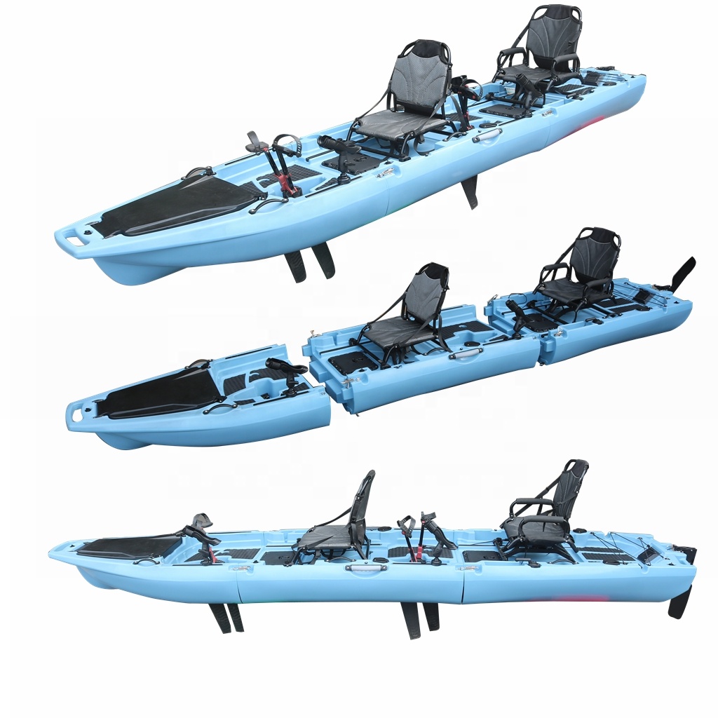 كاياك صيد بلاستيكي قابل للفصل  - مراجعة Fishing Kayak Pedal Drive وسعره